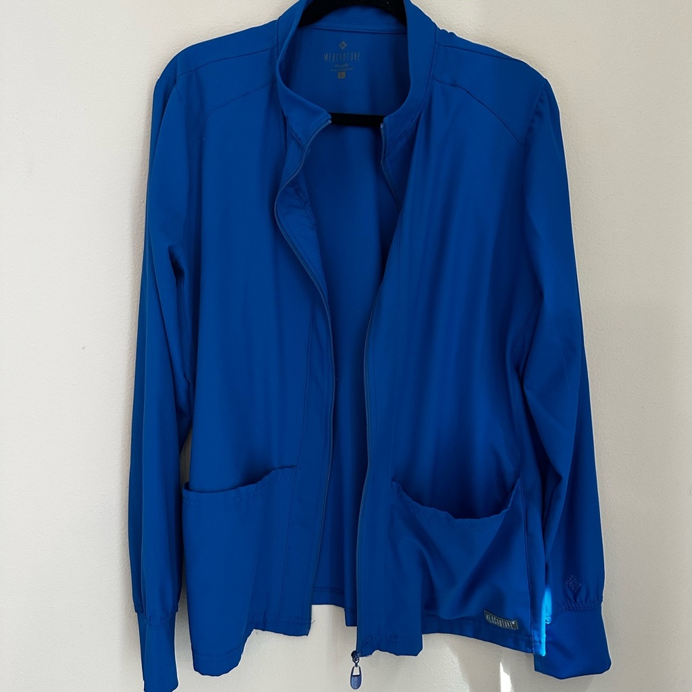 MedCouture Royal Blue Scrub Jacket